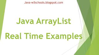 ArrayList Real-Time Example in Java 的图像结果