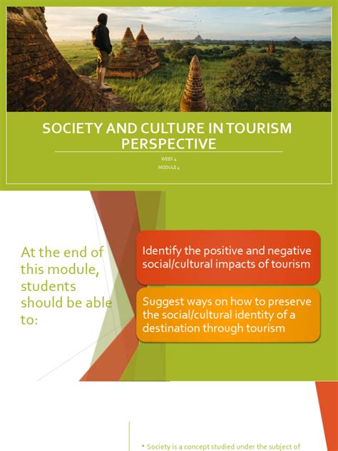 Tme Week 4 Socio Cultural Dimension of Sustainable Tourism | PDF ...