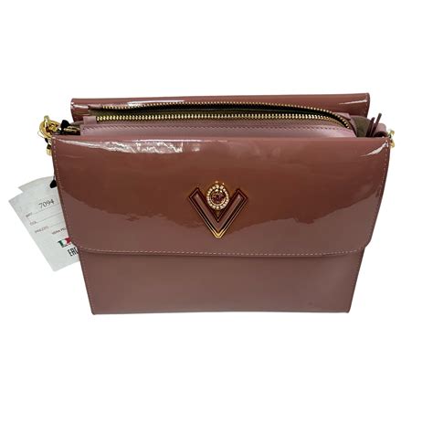 Valentino Orlandi 7094 Italian Patent Leather Handbag