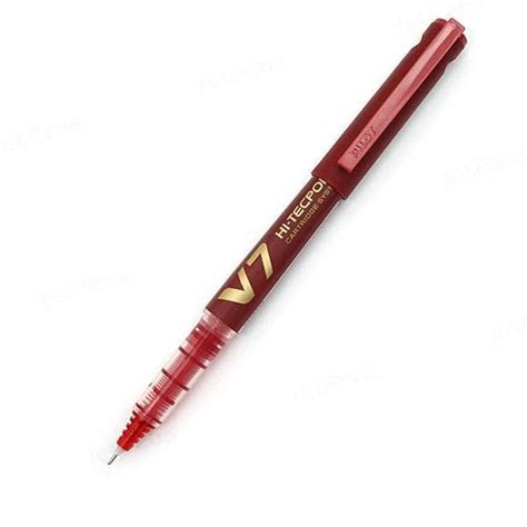 Pilot Hi-tecpoint V7 Cartridge Pen Pack Of 2 (Red) : Amazon.in: Office ...