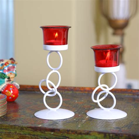 Hosley Tealight Candle Holders With 2 Glass - Black, Pack of 2 – Hosley ...