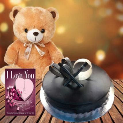 Cakes and Teddy Online | Cake and Teddy Bear Combo Gifts Same Day Delivery