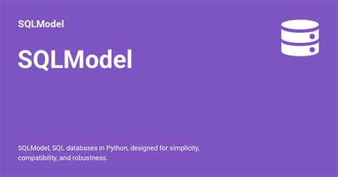 SQL Model Python 的图像结果