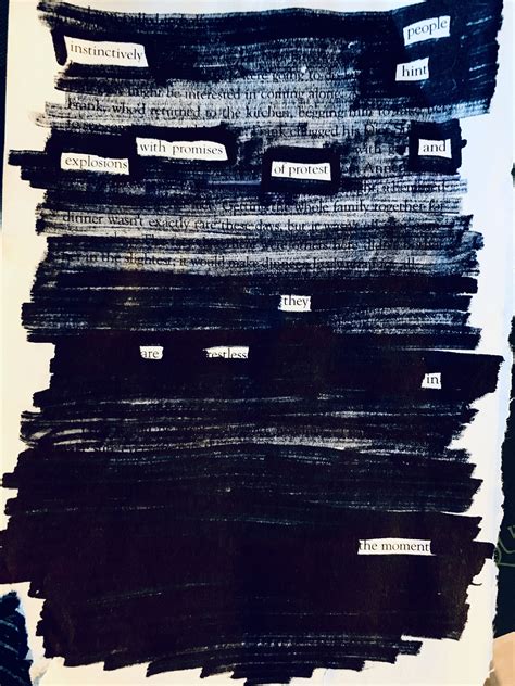 Pin on Blackout poem