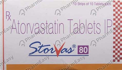 Storvas 80 MG Tablet (10): Uses, Side Effects, Price & Dosage | PharmEasy