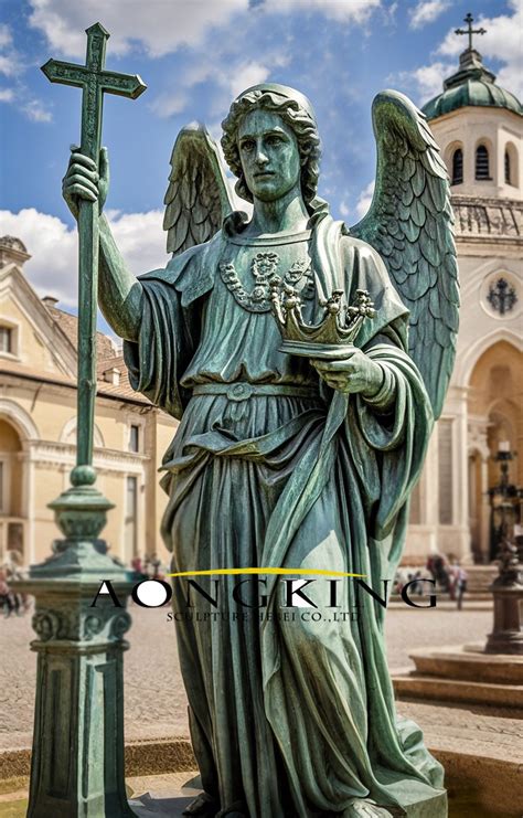 Messenger Bronze Celestial Saint Gabriel the Archangel Sculpture