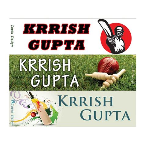 Cricket Name Stickers – Cupik Design India
