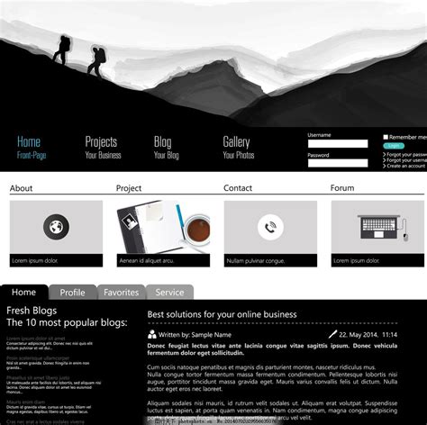 网站模板素材_网页设计图片 - 电影天堂