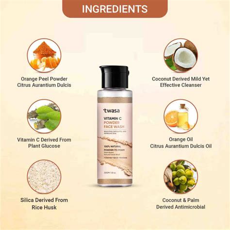 Buy Vitamin C Orange Peel Powder Face Wash Online India – Twasa Cosmetics