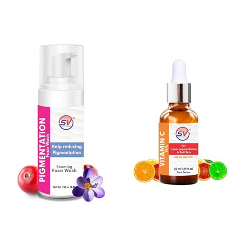 SV Professional Combo Pack Of Pigmentation Vitamin C Face Wash And Face ...