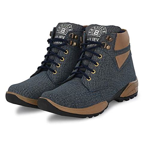 Buy Believe Casual Boots for Men (Blue, Numeric_9) at Amazon.in