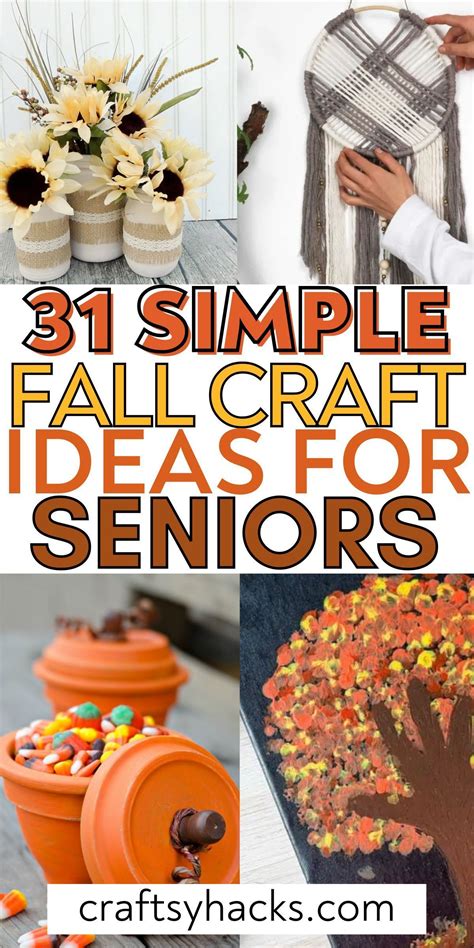 31 fall crafts for seniors – Artofit