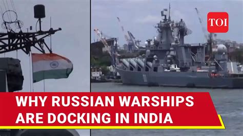 Russian Warships Varyag, Marshal Shaposhnikov Dock At Cochin Port ...