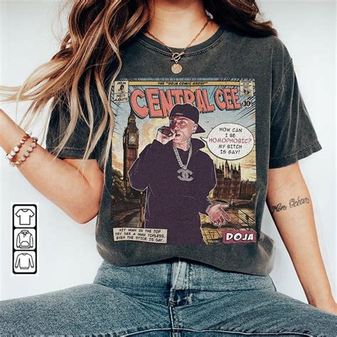 Central Cee Comic Shirt, 90S Vintage Merch Book Art Doja Alb - Inspire ...