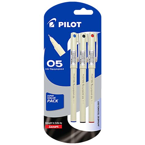 Buy Pilot Ball Point - Hi-Techpoint 05, Blue, Black, Red, Writes ...