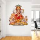 god & god's 48 cm Sherawali Mata Rani Wall Sticker Self Adhesive ...