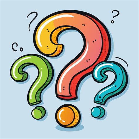 カートゥーン 質問マーク ベクトルイラスト | Premium AI生成ベクトル画像