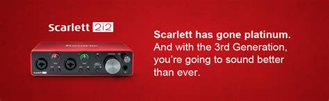 Focusrite Scarlett 2i2 3rd Gen USB Audio Interface | Shop online in ...