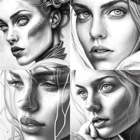 Pencil drawing Midjourney style | Andrei Kovalev's Midlibrary 2.0