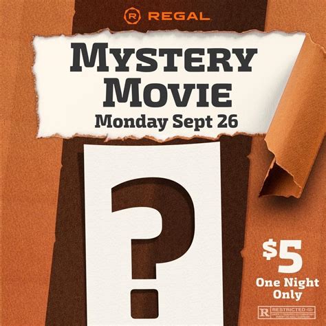 Monday Mystery Movie at Regal Cinemas – Monday September 26