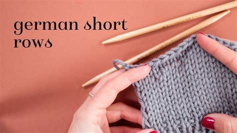 Image result for German Short Rows Tutorial