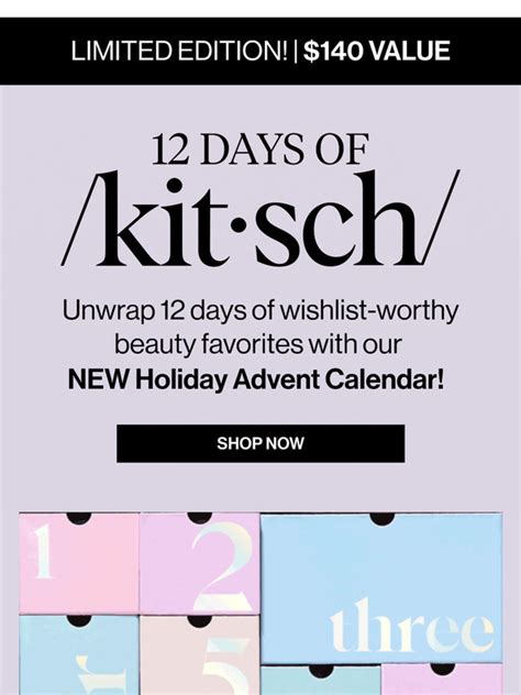 Kitsch: Our first ever Holiday Advent Calendar is HERE! | Milled