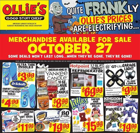 Ollie's Bargain Outlet Weekly Ad Flyer Specials October 27 to November ...