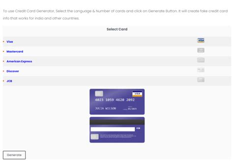Card Number Generator 的图像结果