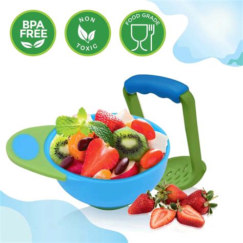 Buy LUVLAP BABY FOOD GRINDING CUM FEEDING BOWL, PORTABLE MASHER SERVING ...