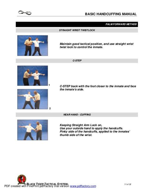 Basic Handcuffing 的图像结果