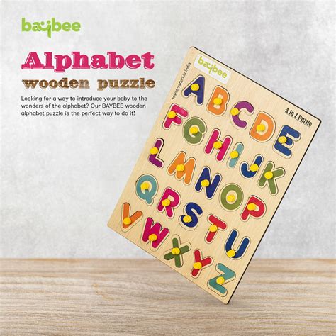 Baybee Wooden English Alphabets Puzzle Games for Kids Toys – Baybee India