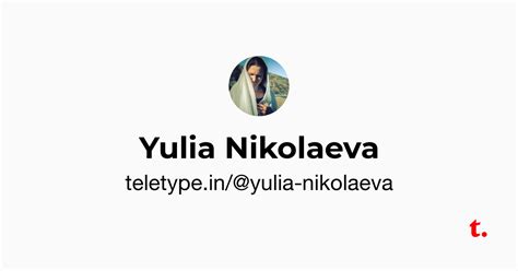 Yulia Nikolaeva — Teletype