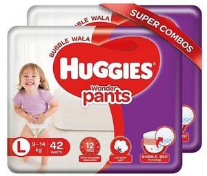 Huggies Wonder Pants Diapers Large Size Combo Pack of 2 - 42 Pieces ...