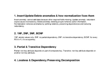 DBMS Full Marks Answers (30Q): Anomalies & Normalization Explained ...