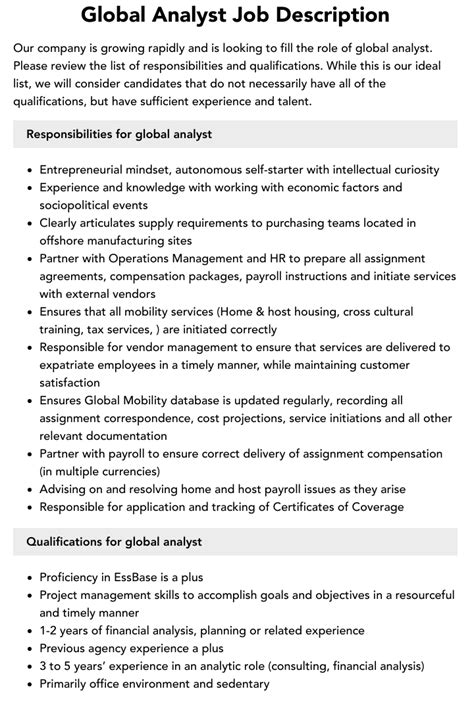Image result for Global Analyst Program