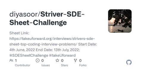 GitHub - diyasoor/Striver-SDE-Sheet-Challenge: Sheet Link: https ...