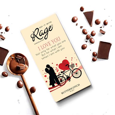 Rage I Love U Dark Almond Chocolate Bar, 90 g : Amazon.in: Grocery ...