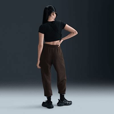 Nike Sportswear Phoenix Plush Women's Mid-Rise Cosy Fleece Trousers ...