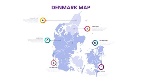 Premium Vector | A map of the Denmark Denmark infographic vector illustration with data and ...