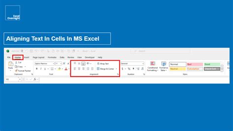Text Alignment in Excel 的图像结果