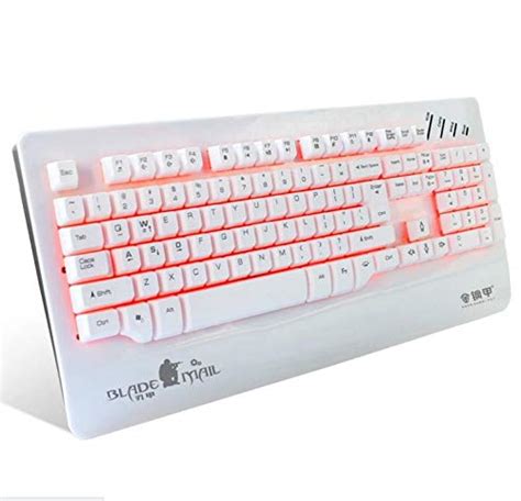 Dlak Illuminated Gaming Keyboard Wired Laptop USB Mechanical Feel ...