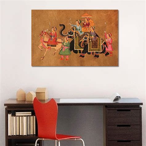 Tamatina Rajasthani Canvas Painting|The Prince |Size-24X16 Inches.g61 ...