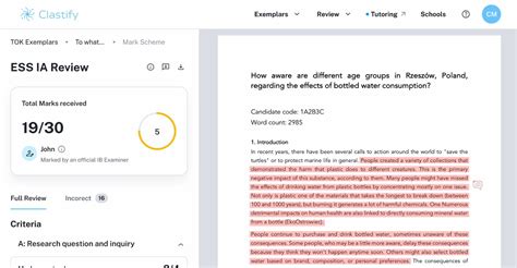 Coursework Review | Clastify