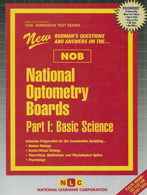 Buy National Optometry Boards (NOB) Part I Basic Science: Passbooks ...