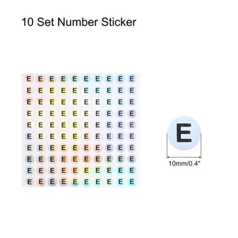 Capital Letter Stickers, Alphabet E Round | Ubuy India
