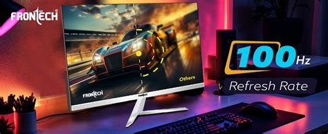 FRONTECH 24 Inch (60.45 Cm) LED Monitor, IPS Panel, 250 Nits, 100Hz ...