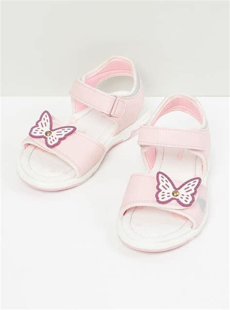 Buy Girls Applique Detail Open-Toe Sandals Online at just Rs. 649.0 ...