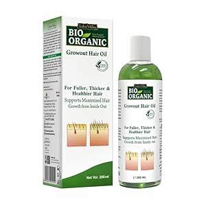 Buy INDUS VALLEY Bio Organic Growout Hair Oil,- 200ml Online at Low ...
