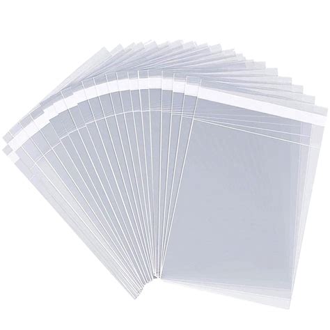 LEOSINDA 200pcs 5 X 7 Clear Resealable Cellophane Bags Treat Bags ...