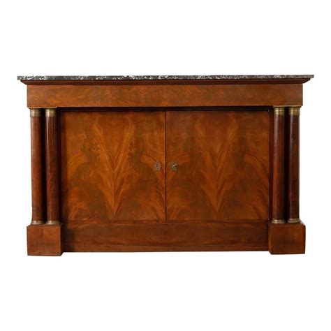 French 19th Century Mahogany Empire Buffet | Chairish
